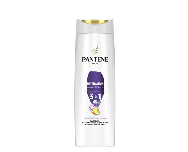 Pantene შამპუნი აბრეშუმი და ბზინვარება  